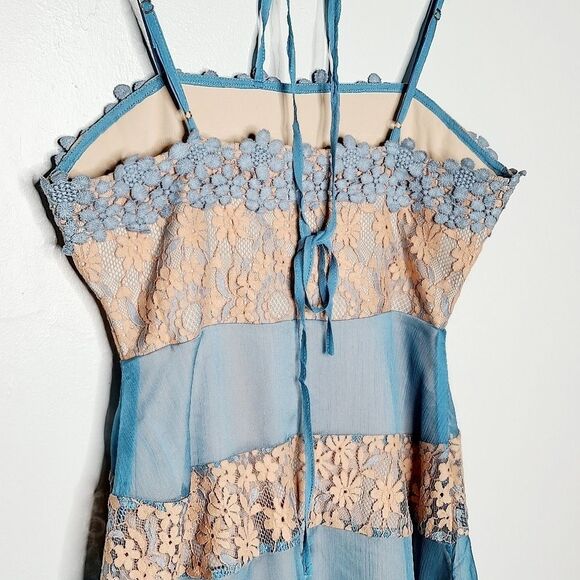 Foxiedox Anthro Lace Chiffon Dress Small NWTS - Picture 7 of 8